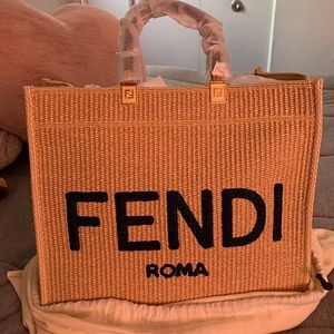 Fendi Medium Shopper Tote Bag